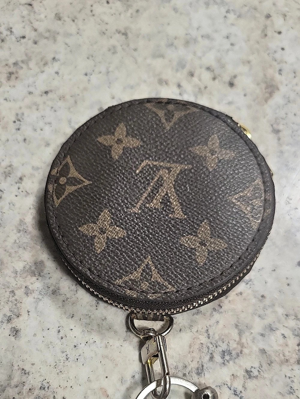Louis Vuitton Round Coin Purse Mini Brown